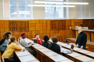 Students learning German ,German language